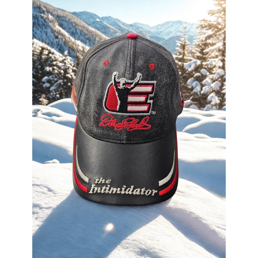 Dale Earnhardt Sr. Leather Chase Authentics Leather Hat Adjustable Vintage